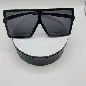 Black/Black BIG SQUARE oversized colorful fashion Sunglasses. "Summer is near!"
